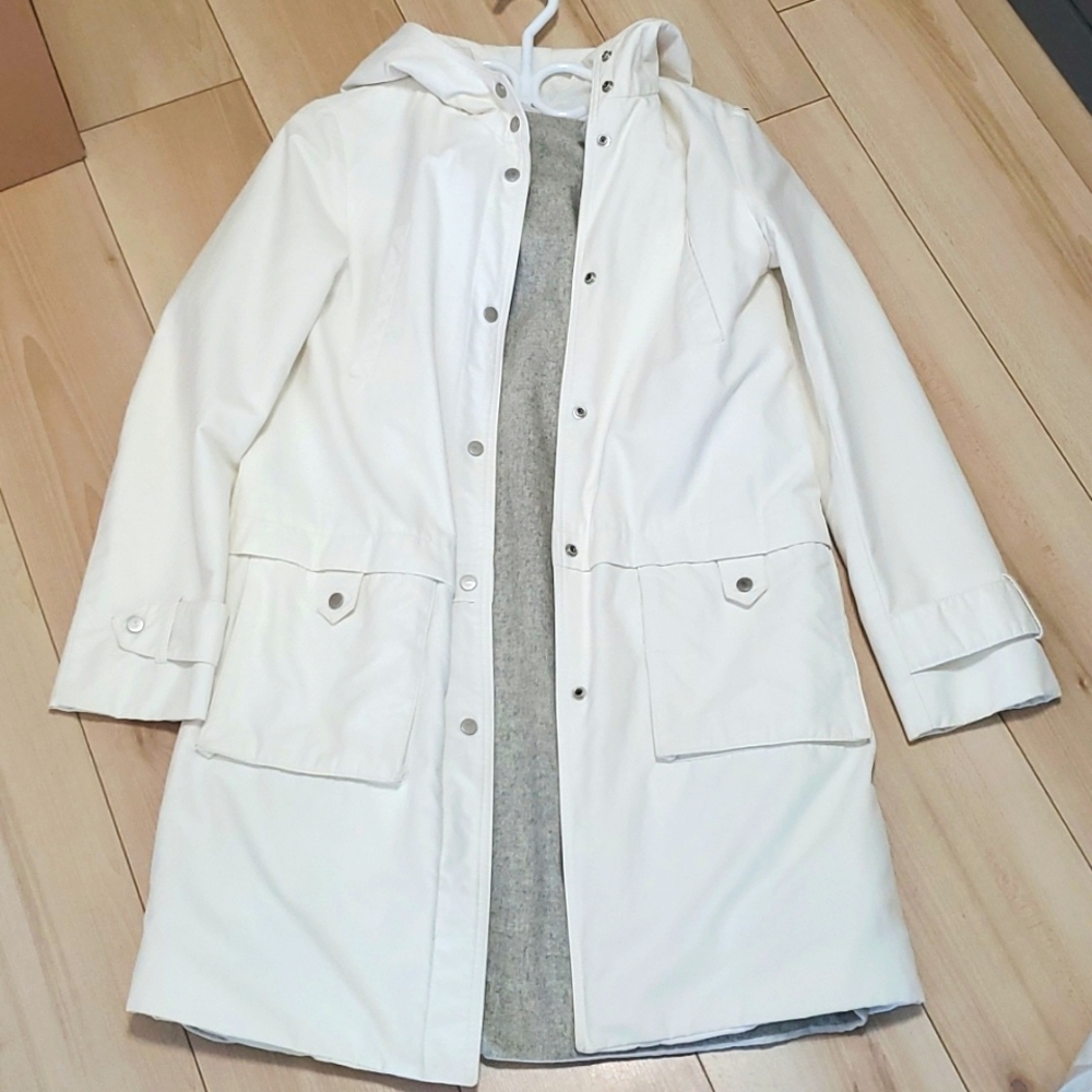 RARE hepburn jacket with detachable lining bone color